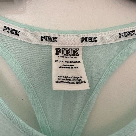 2/$15 Victoria’s Secret Pink Mint Green tank top - Picture 2 of 3